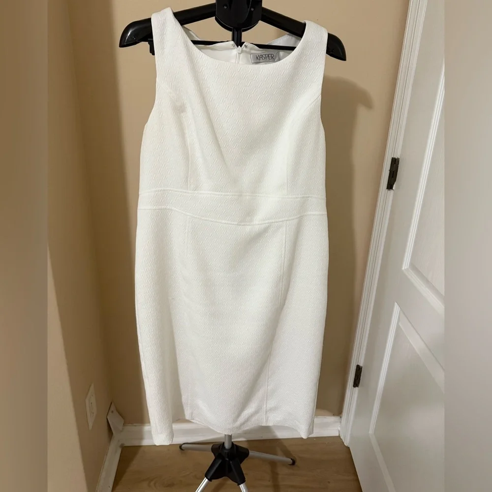 Kasper Women's Cream Midi Dress - Picture 1 of 6